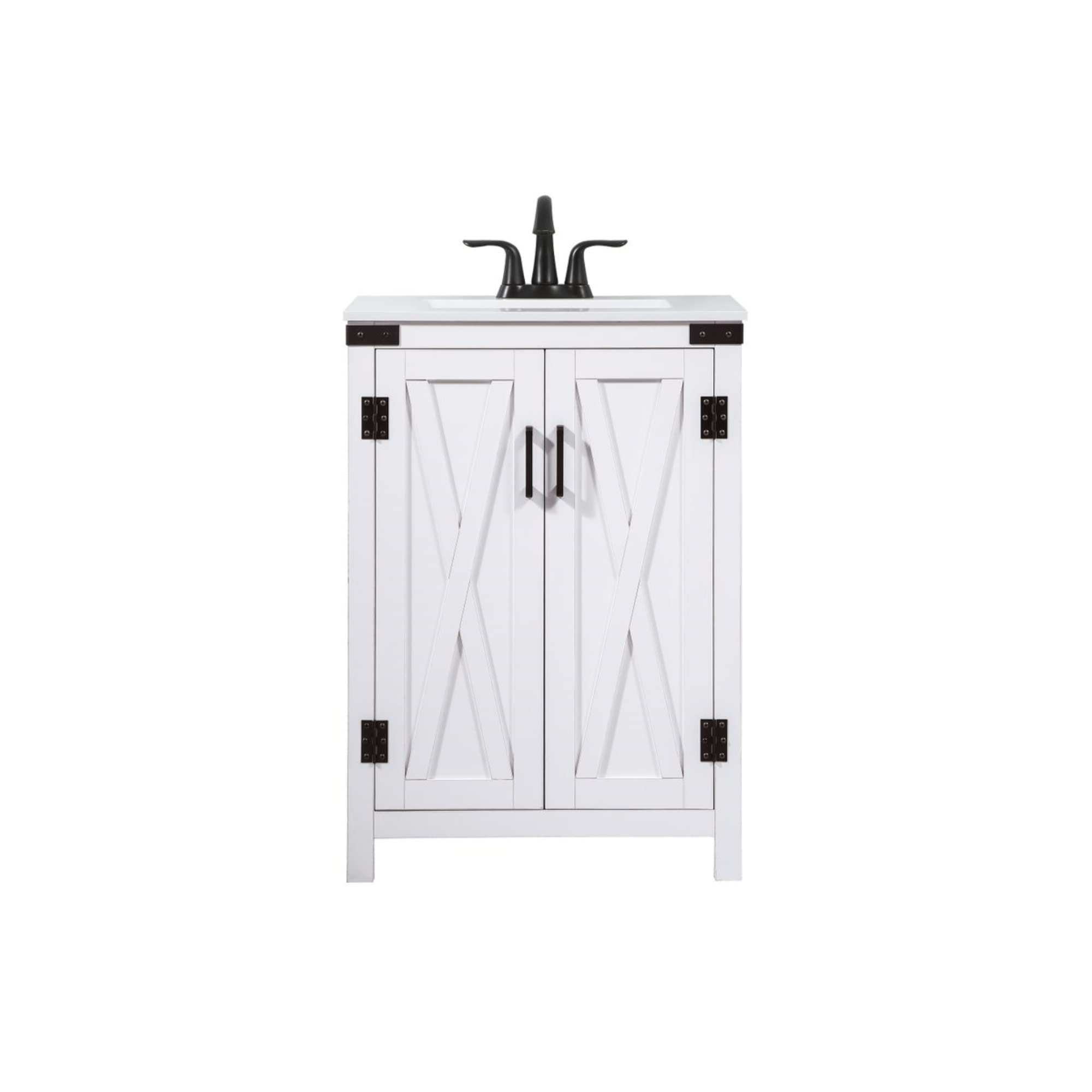 Elegant Decor 24 inch Single Bathroom Vanity in White