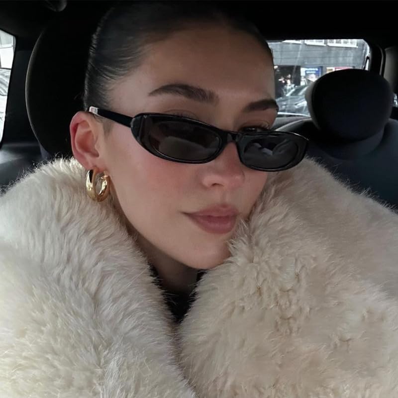 STORYCOAST Narrow Retro Oval Sunglasses for Women UV400, Elegant Chic Shades for Vacation, Shopping, Special Events - Image 3