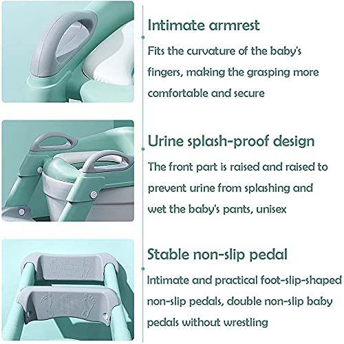 Kids Potty Training Toilet Seat Verstelbare Hoogte Stap Ladder Peuter Toiletstoel Badkamer Hulp Peuter Training… - Afbeelding 5