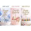 Custom Birthday Cake Topper with Name Personalized Happy Birthday Topper, Any Age, Any Name