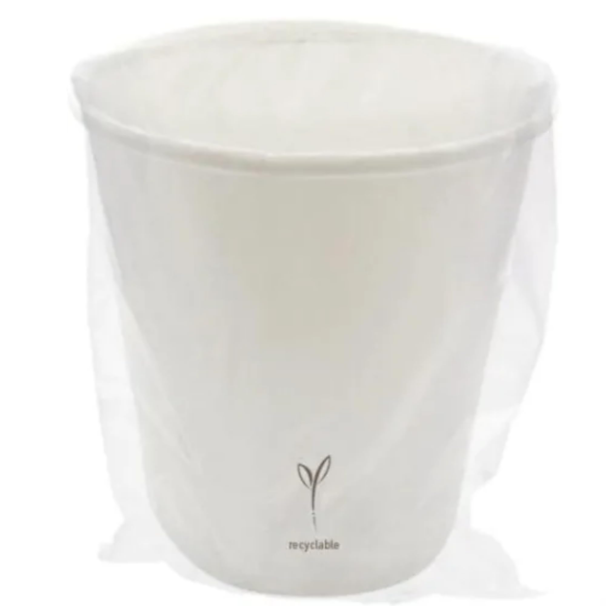 Generico Vasos de 225 ml con muesca de 200 ml de papel envueltos sellados individualmente reciclable 5,5 gr cortesía habitación hotel b&b spa sauna (100)