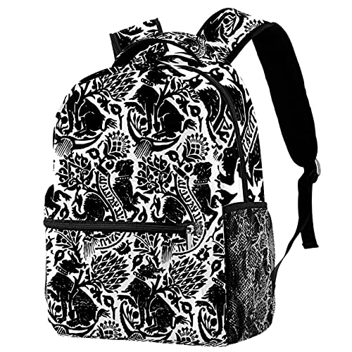 Sac à dos voyage vintage haut de gamme en toile robuste pour adolescents
