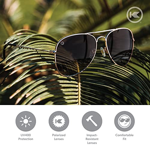 Image of Knockaround Mile Highs Polarized Aviator Sunglasses for Men & Women - UV400 Protection