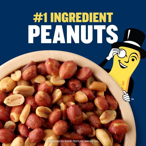 Image of PLANTERS Salted Redskin Spanish Peanuts, Plant Based Protein, 12.5 Oz