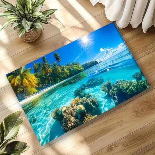 Toile murale grand format paysage insulaire tableau moderne salon bureau