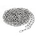 Aexit Pet Dog Material Handling Products Training Clothes Hanging 304 Stainless Steel Coil Chain Silver Coil Chains Tone M1.5x14.8Ft