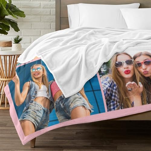 Image of inkArts Custom Blanket with Photo, Customized Blanket, Personalized Photo Blankets, Custom Picture Blankets, Personalized Birthday Gifts for Women