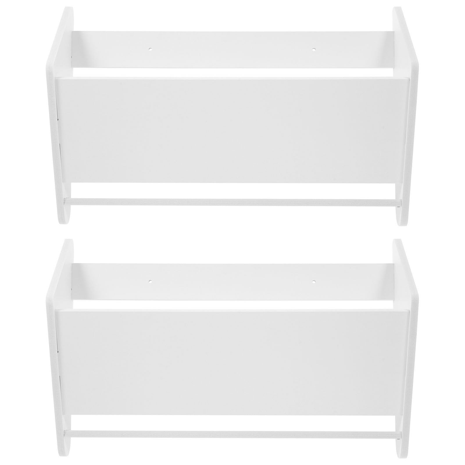 Veemoon Estante de Zapatos sobre Puerta Trasera sin Perforación 2 Piezas Blanco 40cm Organizador Delgado para Almacenamiento en Casa y Ahorro de Espacio