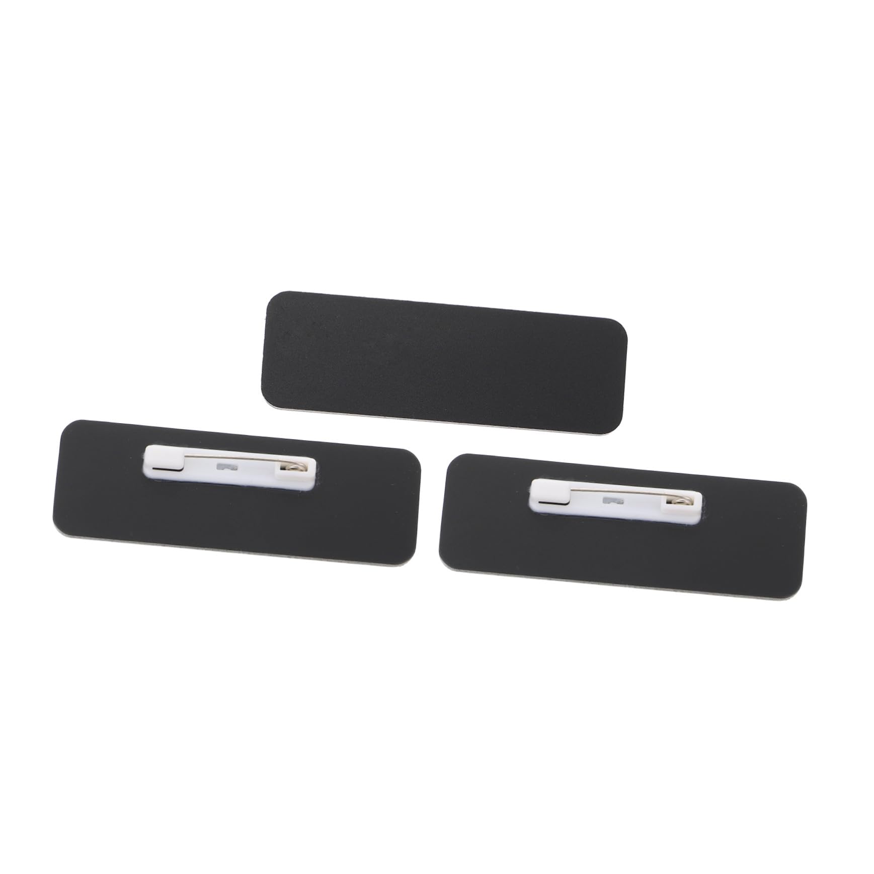 15 Sätze Leeres Abzeichen Diy-name Namensschilder Selber Machen Bürozubehör -namensschilder Namensschilder Der Schüler Mitarbeiterausweise Schulbedarf Pvc 3pcs*15