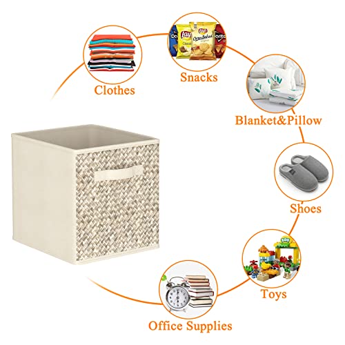 Wisdom Star 6 Pack Fabric Storage Cubes With Handle, Foldable 13X13 Inch Large Cube Storage Bins, Storage Baskets For Shelves, Storage Boxes For Organizing Closet Bins #TOP7