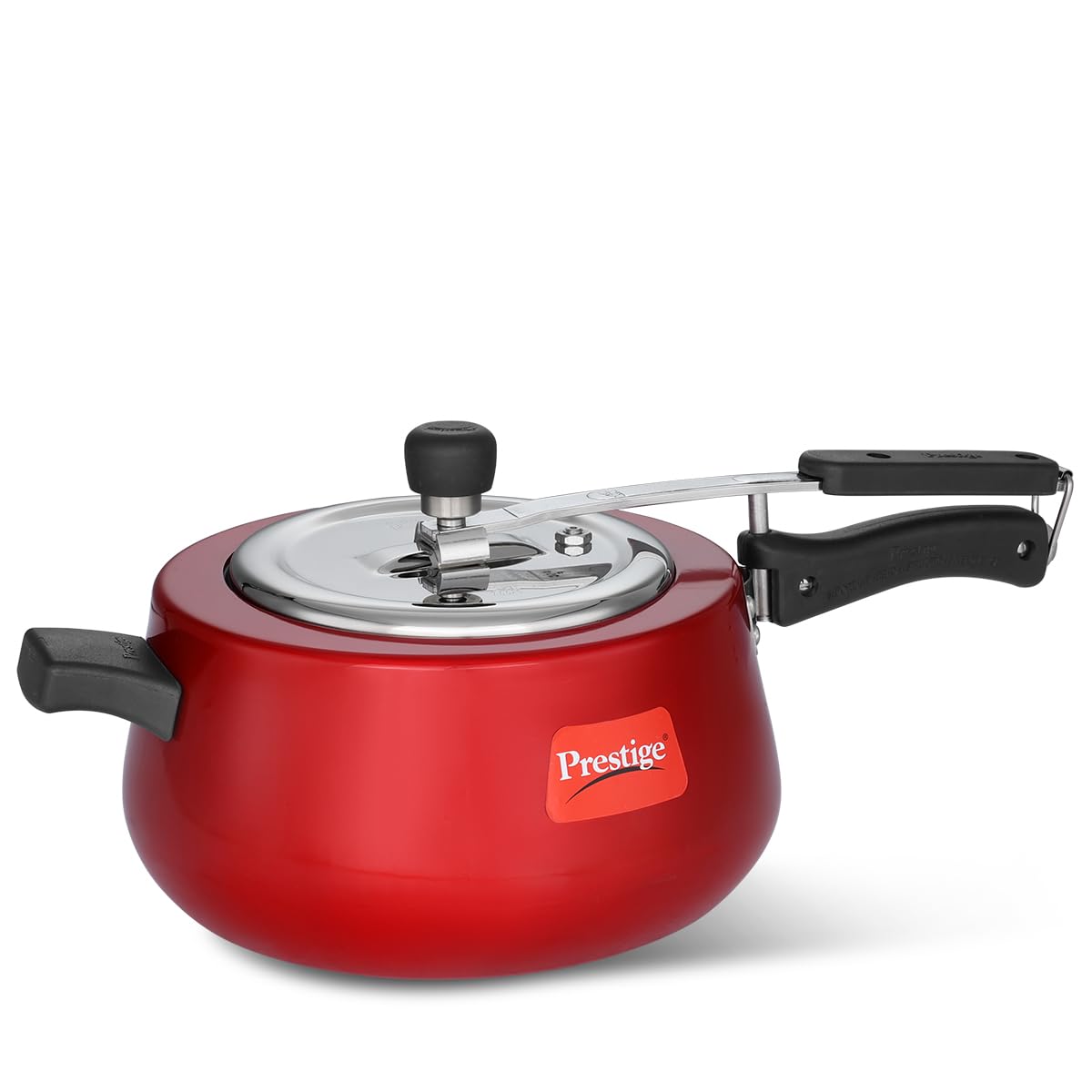 Nakshatra Cute Duo Svachh Aluminium Inner Lid Pressure Cooker, 5 Litre, Red