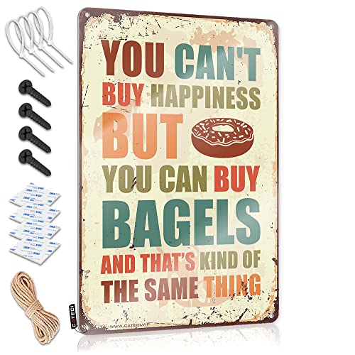 Décoration murale humour bagel pour égayer votre salle de bain 30x40cm