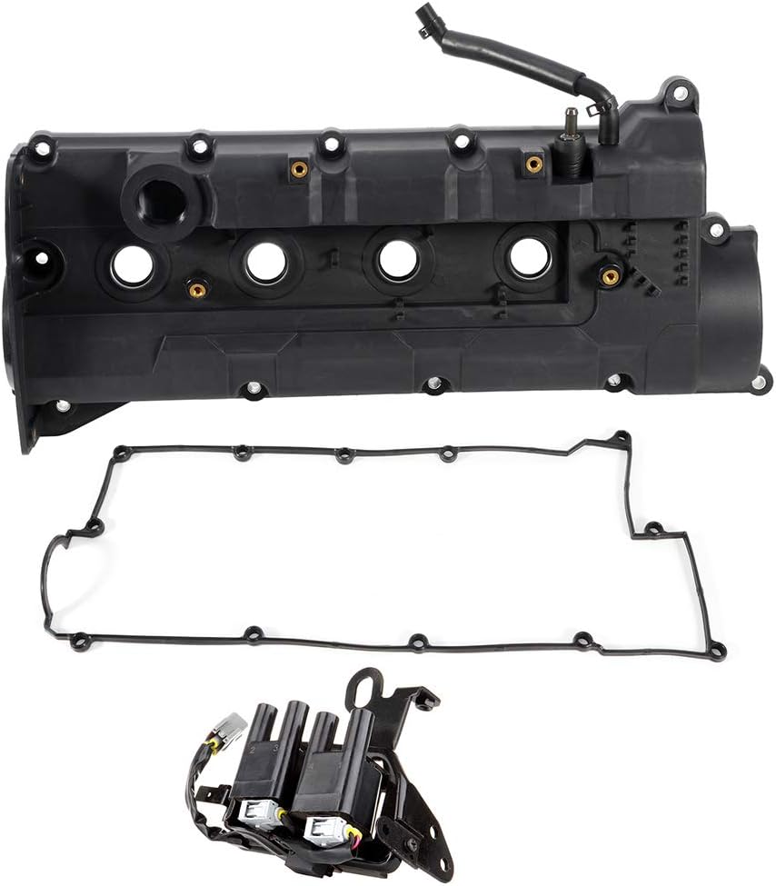 OCPTY Valve Cover Gaskets With Ignition Coils 2004-2006 for Hyundai Elantra 2004-2008 for Hyundai Tiburon 2005-2009 for Hyundai Tucson 2007-2010 for Kia for Sportage 2004-2009 for Kia Spectra