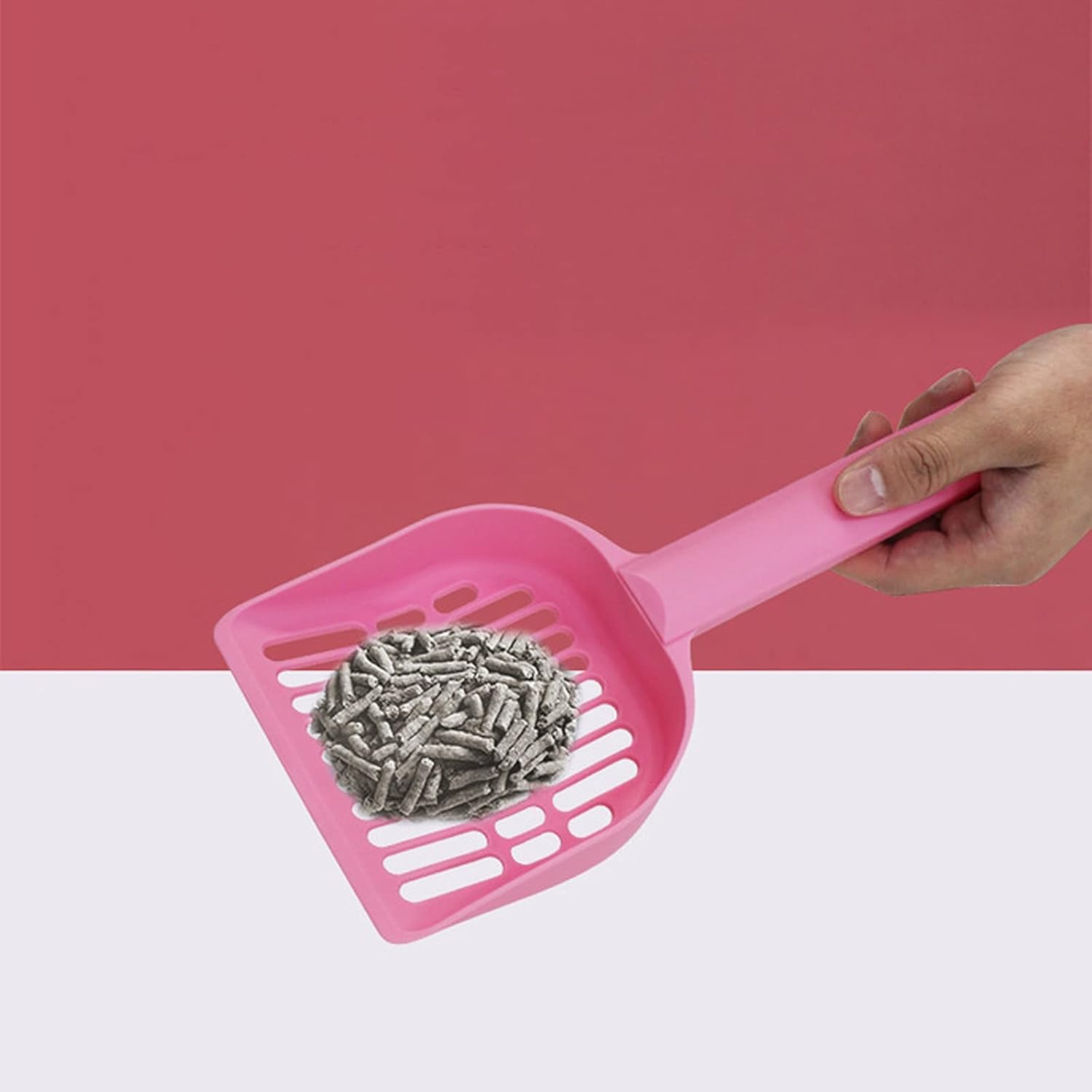 Cat Litter Scoops Cat Litter Scoop, Lightweight, Keeps Litter-Box Neat and Odorless, Pet Cleaning Supplies, Poop Shovel, Plastic Cat Litter Shovel(Blue)