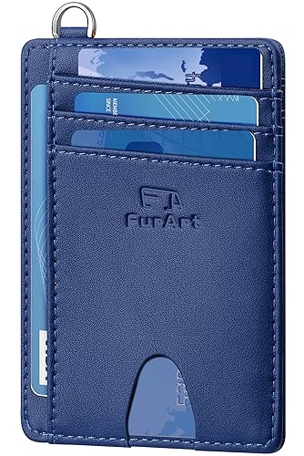 Image of FurArt Slim Minimalist Wallet RFID Credit Card Holder for Men | slim minimalist compact rfid id window thin