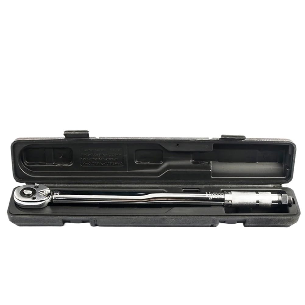 Guochenjie 1-2 10-210N.m Allen Key Set Ratchet Torque Wrench Square Drive 5-210N.m Reversible Ratchet Key 3/8" 1/2" Adjustable Torque Spanner Precise Preset Hand Tool Hand Tools(1-2 10-210N.m)