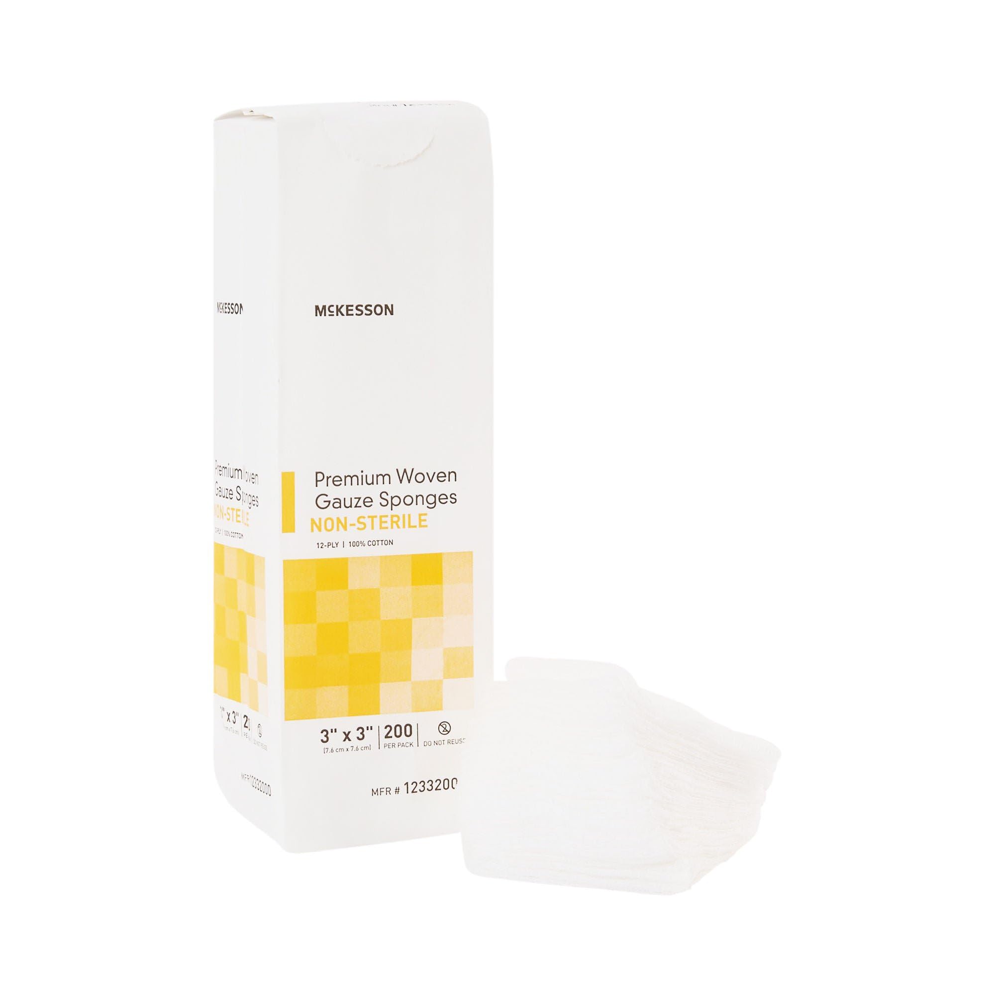 McKesson Premium Woven Gauze Sponges, Non-Sterile, Cotton, 2 x 2 in, 1 pk — Amazon image 11
