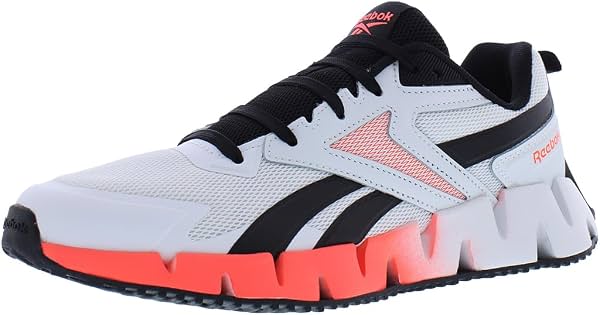 Reebok Zig Vector Zapatillas para Hombre Talla 10, Color: Blanco/Negro/Naranja