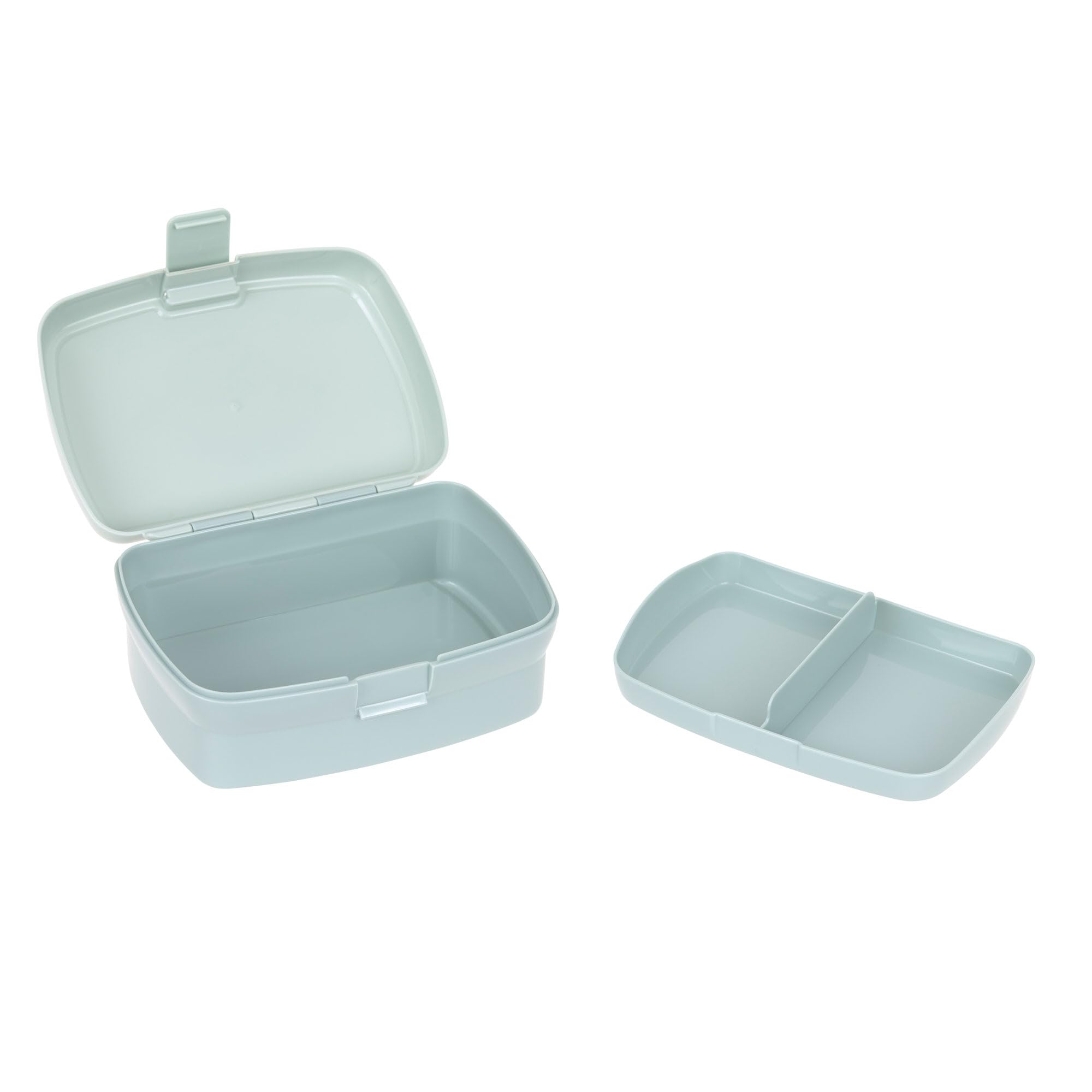 LÄSSIG Lunchbox Tiny Drivers Airplane con divisorio rimovibile, senza BPA