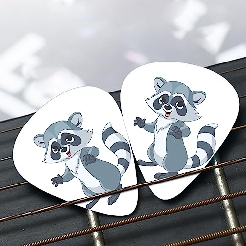Lot de 12 médiators mignons en forme de raton laveur pour guitare électrique et basse - Les Beatles, Paul McCartney, John Lennon, RIngo Starr, George Harrison Lot de 12 médiators mignons en forme de raton laveur pour guitare électrique et basse – Image 8