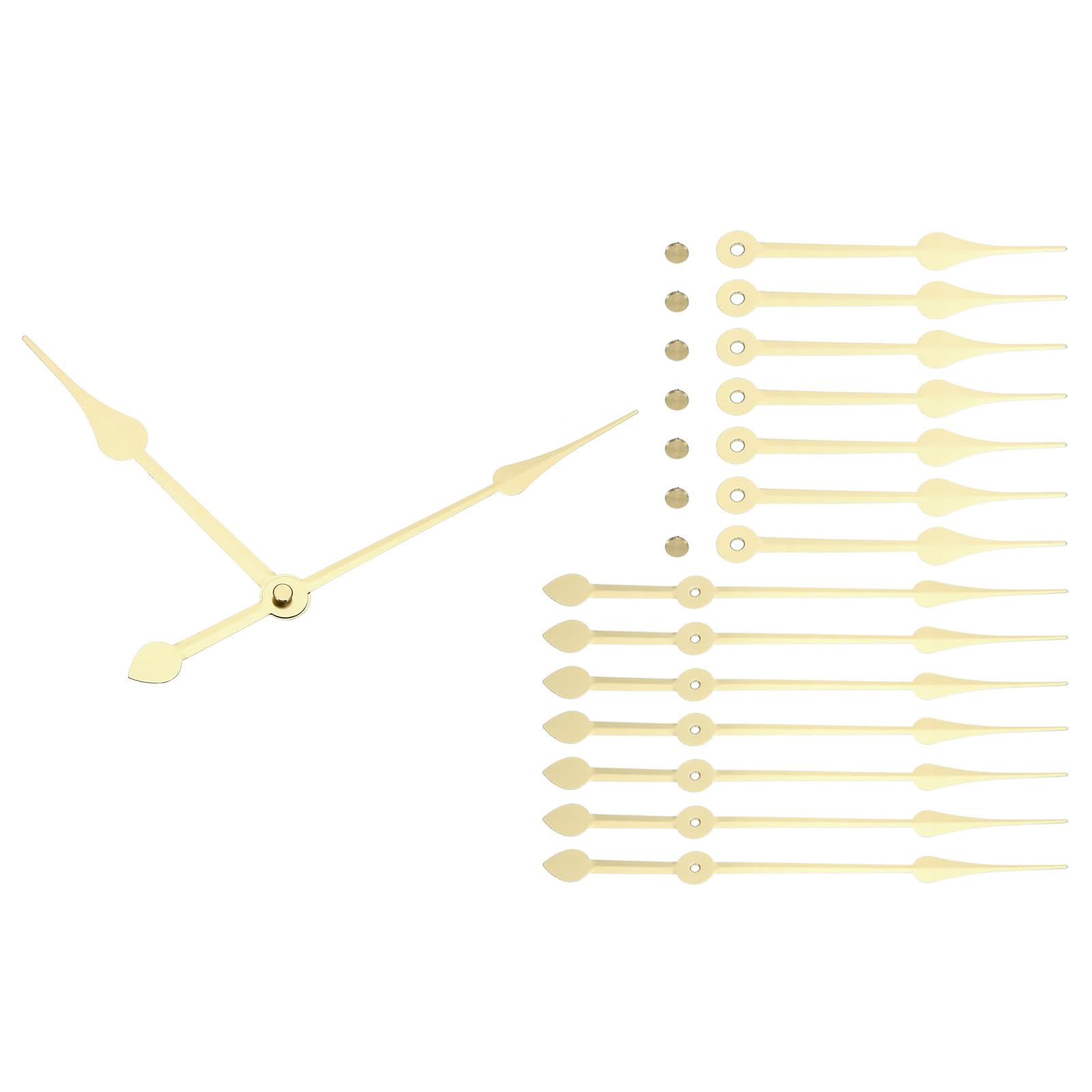Kit Sostituzione Lancette Orologio PATIKIL 14 Pezzi: Ricambia Le Lancette Del Tuo Orologio Da Parete (nero, Stile 1) - 5