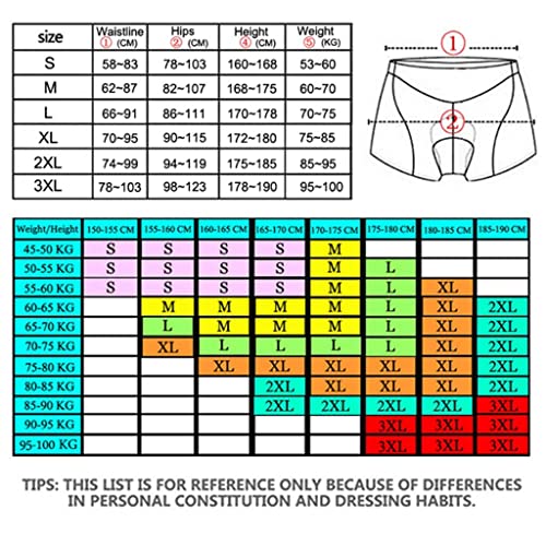 Shorts de ciclismo Tongina 3D com acolchoamento em gel, secagem rápida, respirável para mulheres e h