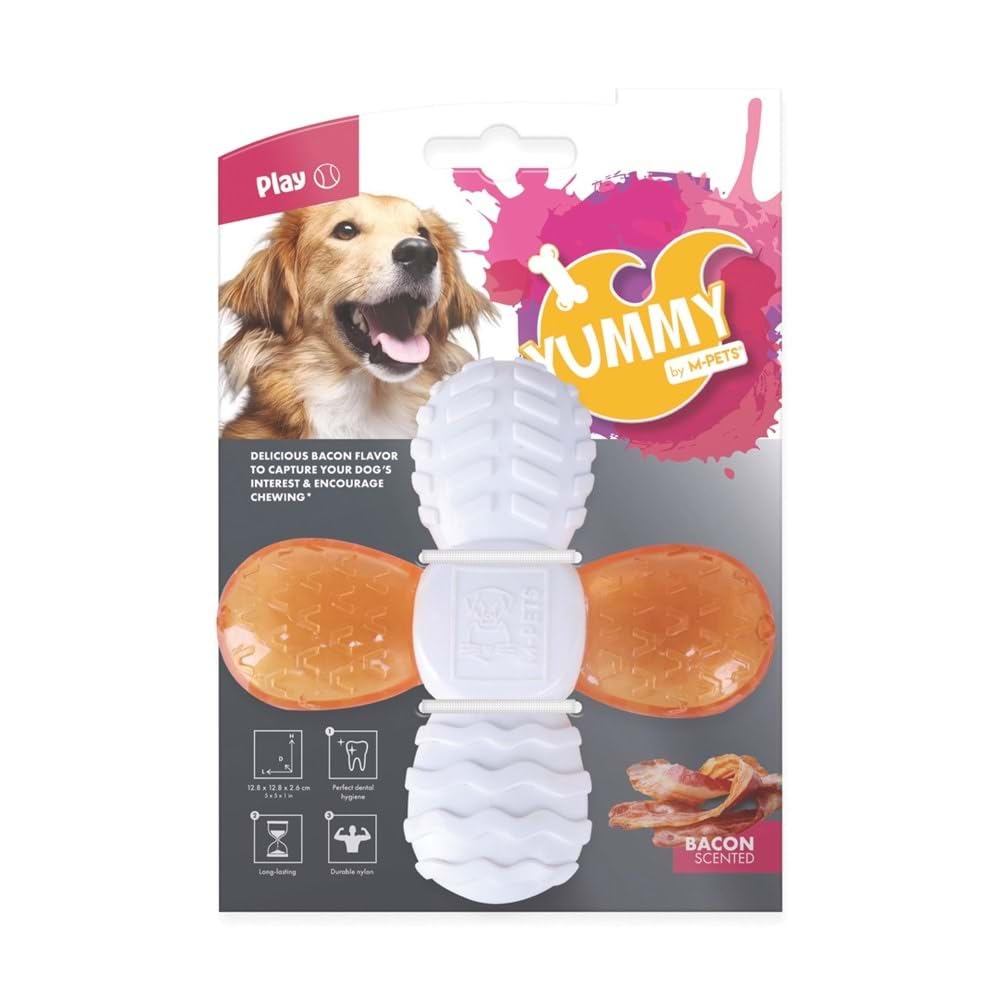 M-PETS YUMMY CROSS ET AROMALI KAUÇUK KÖPEK OYUNCAĞI