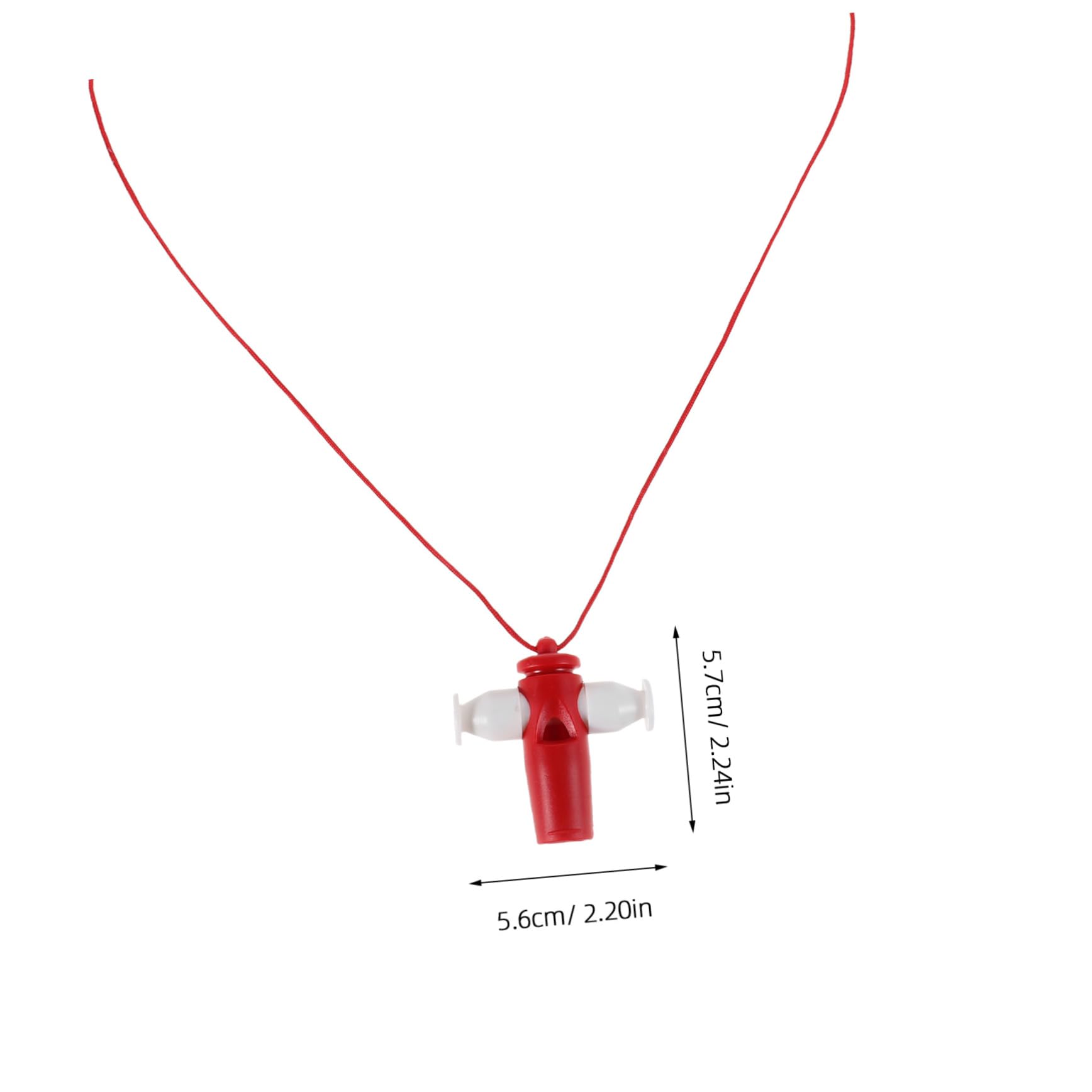 Red Samba Whistle Plastic Safety Whistle with Lanyard for Musical Play and Dance Activities Sound for Kindergarten and Early Education