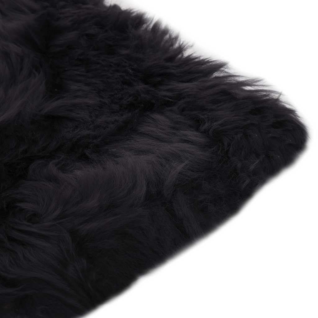 vidaXL 2X Stuhlauflage Sitzauflage Fellauflage Sitzpolster Sitzkissen Stuhlkissen Dunkelgrau 40x40cm Echtes Schaffell Lammfell Öko Lamm Echtfell