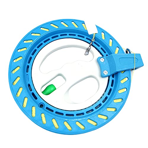 Hsthe Sea Moulinet pour cerfs-volants avec bobine de 7", poignée de roue ABS, ligne de 300 m et fonction de verrouillage (bleu) – vue 2