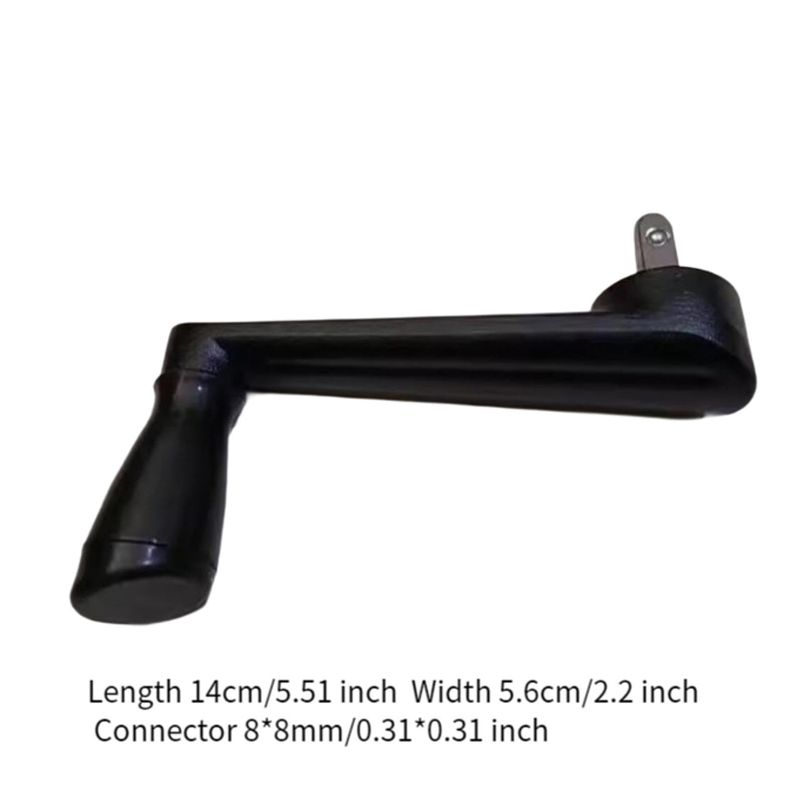 Grupo brazo manivela para sombrilla de patio, mango desmontable, accesorios universales para sombrilla de jardín, negro