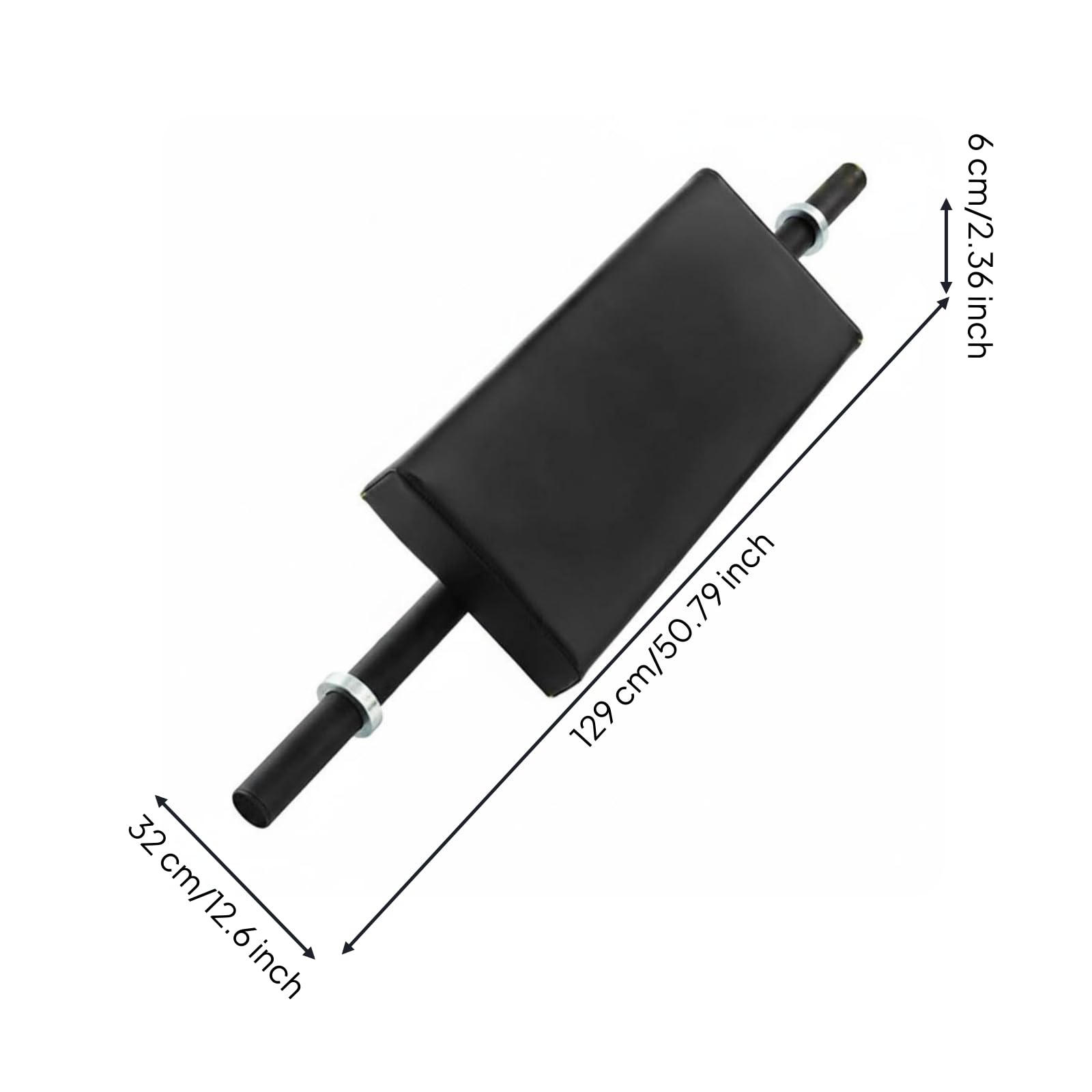MERIGLARE Bar Barbell Polster Hüftauflage Fitness Zubehör mit Stabiler PU Schaum Dichte für Gleichmäßige Druckverteilung Und Sicheren Halt für Kraftsport