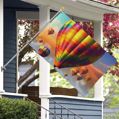 Bannière décorative montgolfière haut de gamme double face - 7