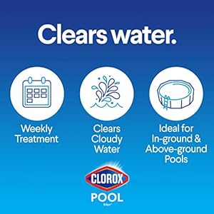 Clorox® Pool&Spa™ Swimming Pool Crazy Clarifier, Creates Crystal Clear Pool Water, 128 Fl Oz (Pack of 1) Clorox PoolSpa Swimming Pool Crazy Clarifier Creates Crystal Clear Pool Water 128 Fl Oz Pack of 1