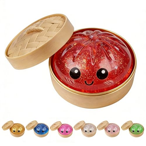 Image of Dumpling Squishy, Squishy Dumpling Mystery Box (Flash Light Red)