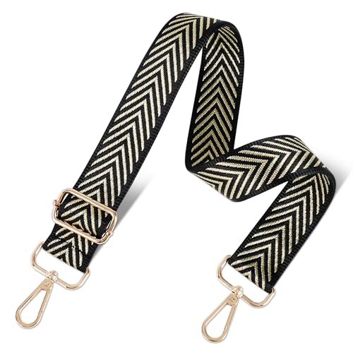 Image of chushui Metallic Thread Purse Strap for Women, Woven Replacement Bag Strap
