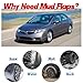 BDFHYK Mud Flaps Splash Guards 4PCS Front & Rear Side Mud Guards Compatible with Honda Accord 2003-2007 (Sedan Model Only) Without OEM Fender Flares