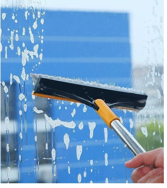 Winberg Floor Cleaning Wiper Plus Brush Combo Pack Unique Design 2 in 1 Pack WPBRS 1