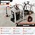 Airless Paint Sprayer - High Efficiency Thinning-Free Electric Spray Gun with Brass Nozzles & Extension Rod, Minimal Overspray for Home Interior/Exterior (Mech Head airless Paint Sprayer)