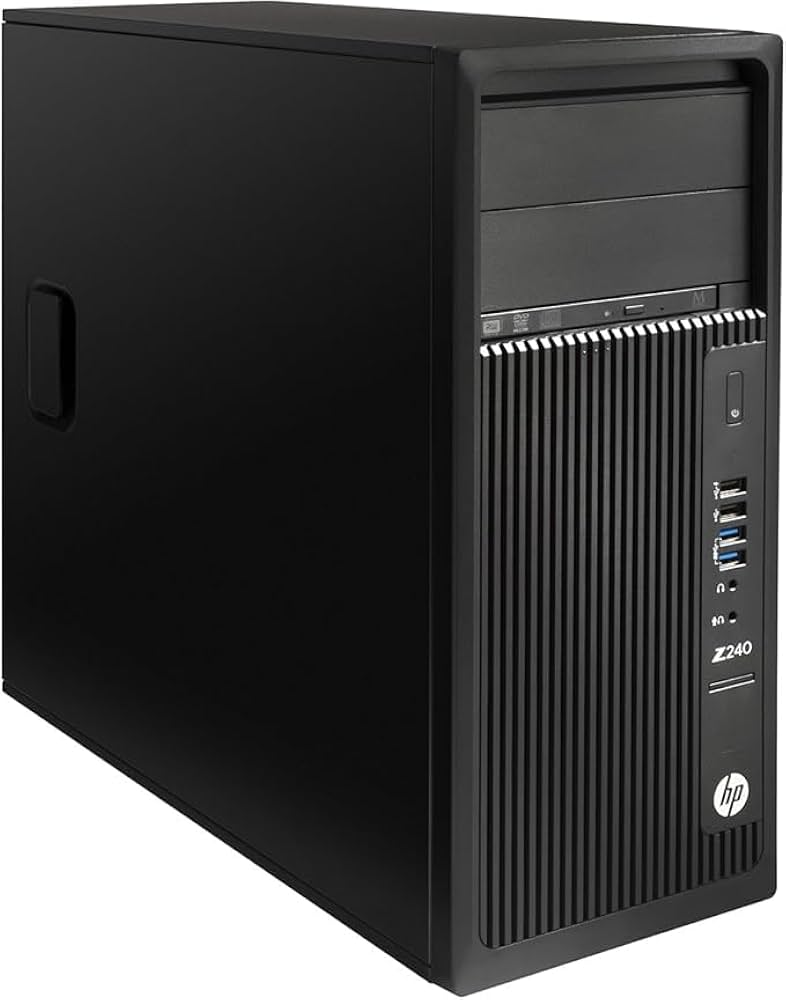 Refurbished) HP Z240 Tower Workstation, XEON E3-1240 V6