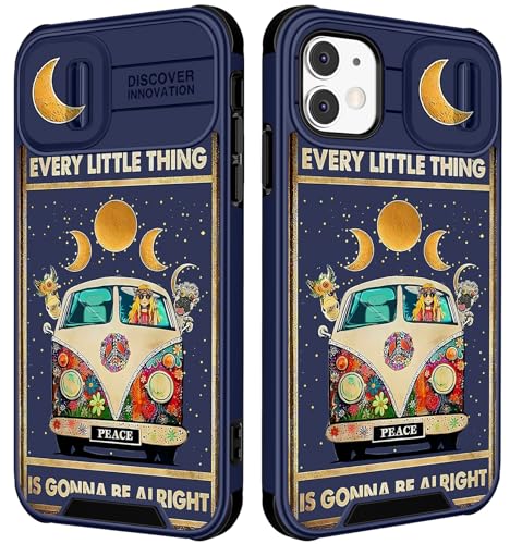 Image of Funermei (2in1 for iPhone 11 Case for Women Cute Girls Phone Cover Bus Kawaii Animals Girly Pretty for Teen Girl Unique Colorful Design with Camera Cover Funda for Apple for iPhone 11 Case