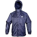 Cox Swain Herren 2-Lagen Outdoor Funktions Regenjacke 3.000mm Wassersäule -3.000mm Atmungsaktivität, Colour: Navy, Size: L