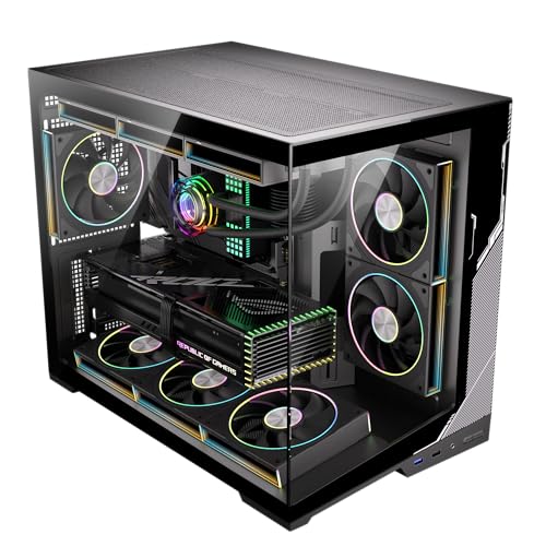 ATX Boîtier PC Zero Noir Moyen Tour pour Configuration Gaming et Bureautique Moderne