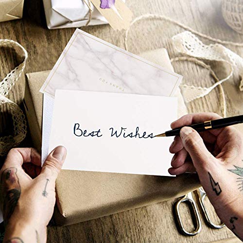 Yyuezhi 50 Biglietti di Ringraziamento Creativi