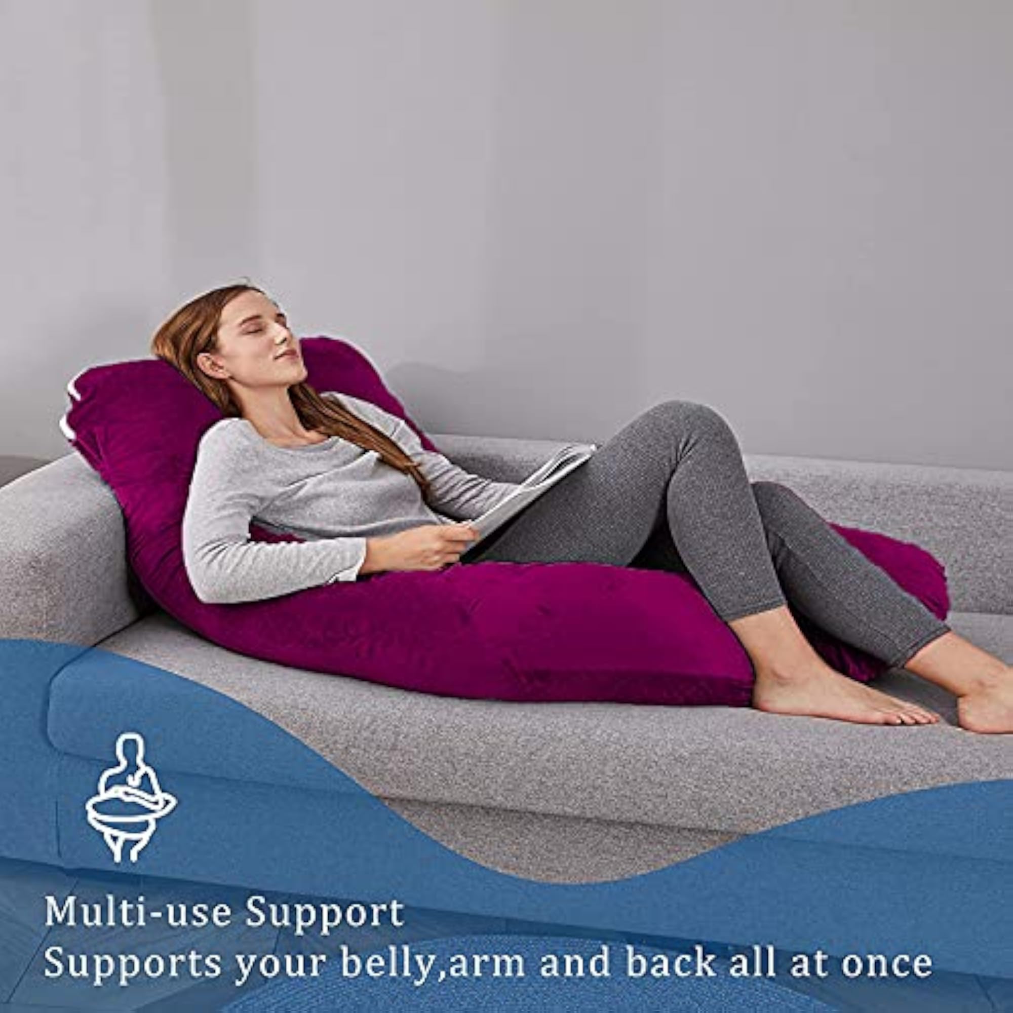 Luxurious U Shape Pregnancy Pillow for Women