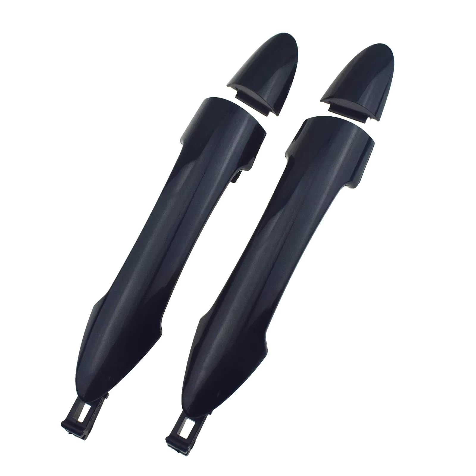 Kpuwers Exterior Door Handle Black Exterior Car Door Handle 826511Y000 826611Y000 836511Y000 836611Y000 for Kia for Picanto for Morning 2011-2016 Handles Replacement(Black Rear LH RH)