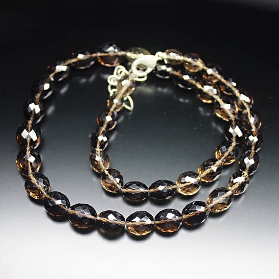 Collier quartz fumé de lithothérapie pour apaiser le stress