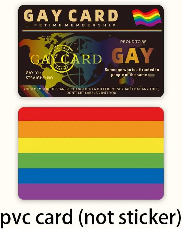 LGBTQ+ Pride Lifetime Membership Card, Rainbow Heart Novelty Souvenir for Queer Individuals & Allies, Humorous High-Gloss Gift for Birthday & Pride Events