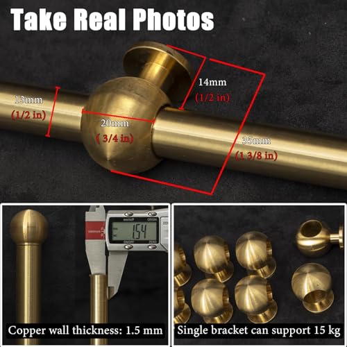 Image of Picture Rail Hanging System Gold Gallery Picture Rail Hanging Kit Brass, Metal Picture Hangers Wall Decor for Concrete, Indoor Art Picture Hanging Track and Photo Display Rod(230cm /90.6in /7.5ft)