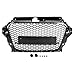 KIMISS Griglia in mesh per cofano anteriore, per griglia per paraurti in stile RS3 Modifica auto nera adatta per A3/S3 8V 13-16
